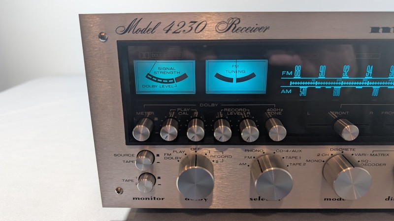 Marantz 4230 Stereo 2+ Quadradial 4 Stereo Receiver Serviced (no AM) gallery