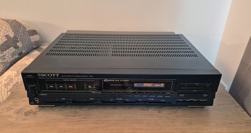 Vintage Scott RS300 AM FM Stereo Receiver Quartz Digital Synthesizer Phono+video