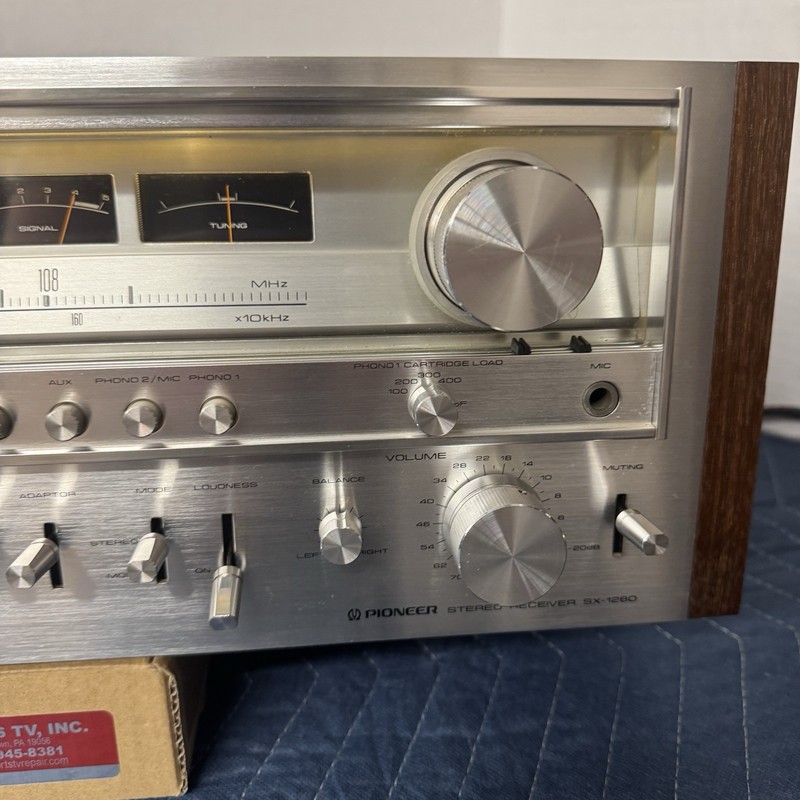 PIONEER SX-1280 VINTAGE AM/FM STEREO RECEIVER - SERVICED - CLEANED - TESTED gallery