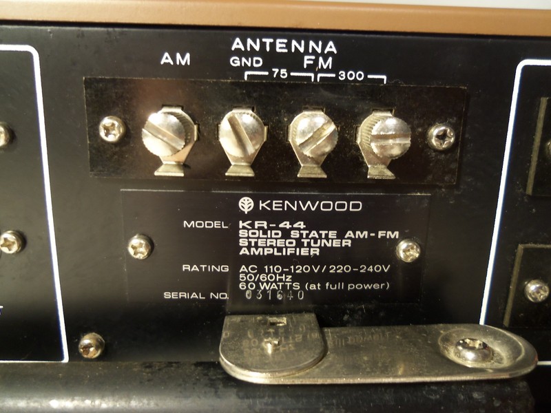 VTG Kenwood Model KR-44 Stereo Amplifier Receiver Wood Grain AM FM Phono Aux gallery