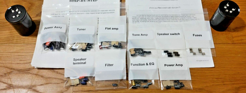 Pioneer SX-980 rebuild restoration recap upgrade kit repair capacitor
