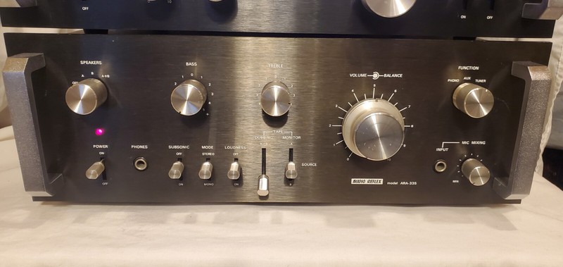 Vintage Audio Reflex Amplifier ARA-335 w/matching Tuner ART-600, TESTED WORKS gallery