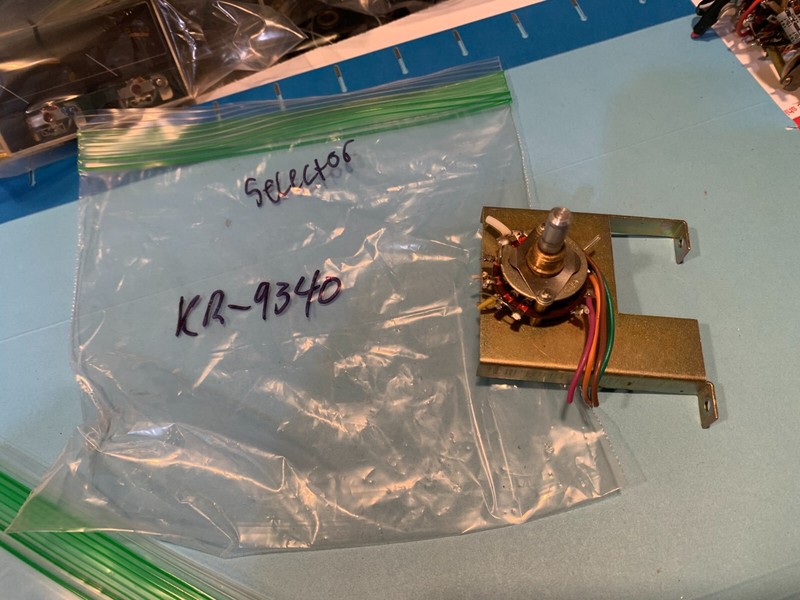 Kenwood KR-9340 Vintage Quad Receiver Parting Out Selector Switch