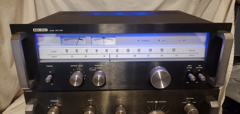 Vintage Audio Reflex Amplifier ARA-335 w/matching Tuner ART-600, TESTED WORKS gallery