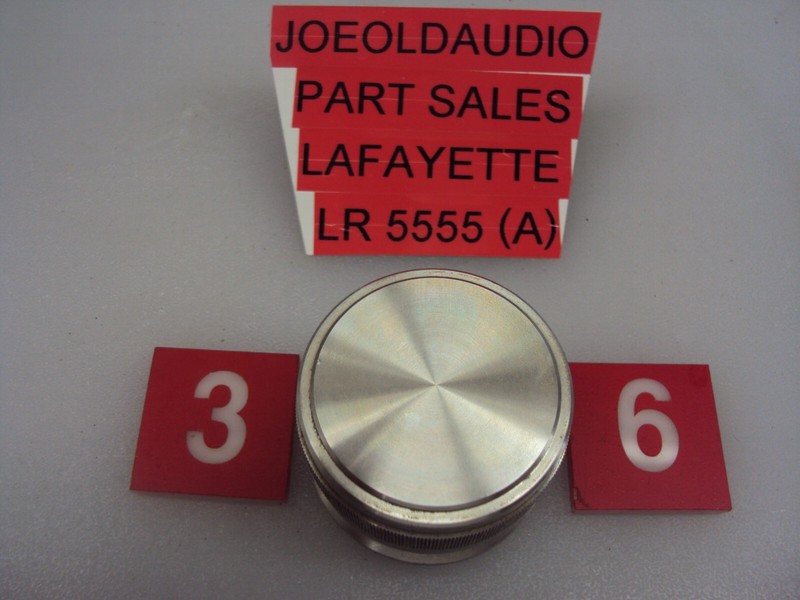 Lafayette LR-5555A/LR-5555 Tuner Knob. Minor Scratches. Parting Out LR-5555/A