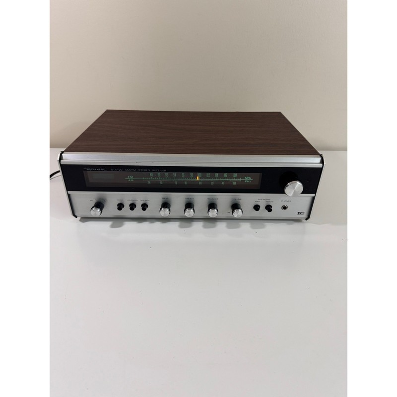 Vintage Realistic STA-20 Receiver Tuner Amplifier Tested Working Read