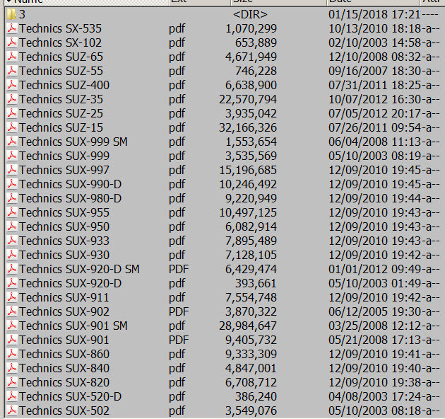 Technics Service Manuals Audio Hifi Repair Technical Schematics 700+ Files DVD gallery