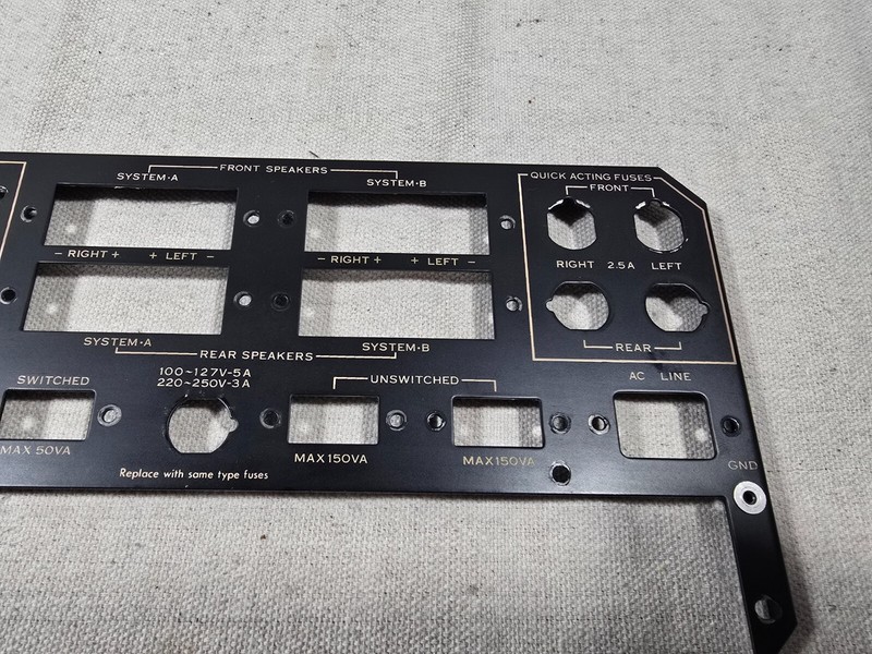 Sansui QR-4500 Receiver Part: Rear Case Panel / Plate gallery