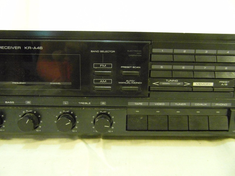 Kenwood AM-FM Stereo Receiver KR-A46 Black FOR PARTS ONLY 31598 gallery