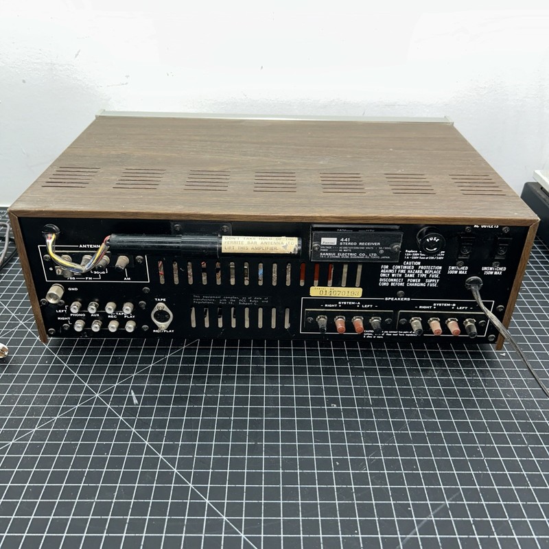 Sansui Stereo Receiver 441 Vintage Silver Face Japan Model 441 Classic Audio! gallery