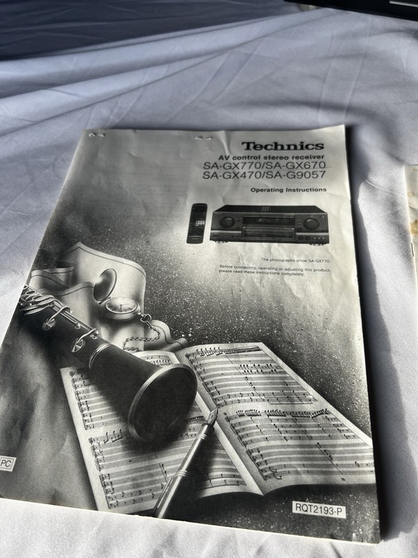 Vintage Technics SA-GX670 Stereo Receiver With Remote Manuals gallery