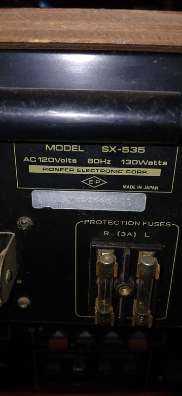 Pioneer SX-535 Model Stereo Receiver AM/FM Tuner Vintage Wood Case gallery