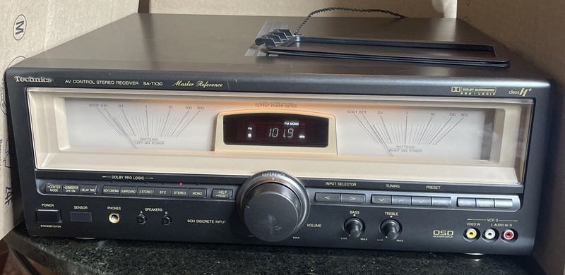 Vintage Technics SA-TX30 AV Control Stereo Receiver Master Reference *Tested*