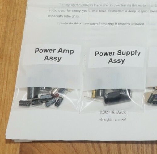 Marantz 2226 Power Amp & Power Supply upgrade restoration kit