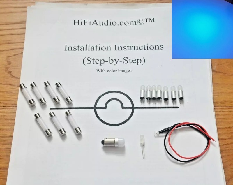 Marantz 2275 TITANIUM BLUE bulbs lights LED lamps FULL Set kit w INSTRUCTIONS