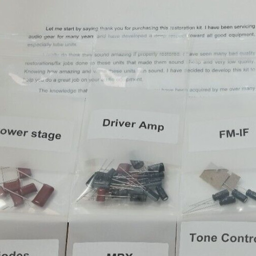 Sansui 5000X F-1040-1 Driver Board transistor capacitor diode Kit set