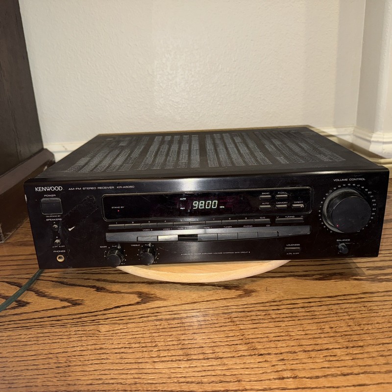 Kenwood KR-A5050 AM/FM 100W/Channel Stereo Receiver – No Remote