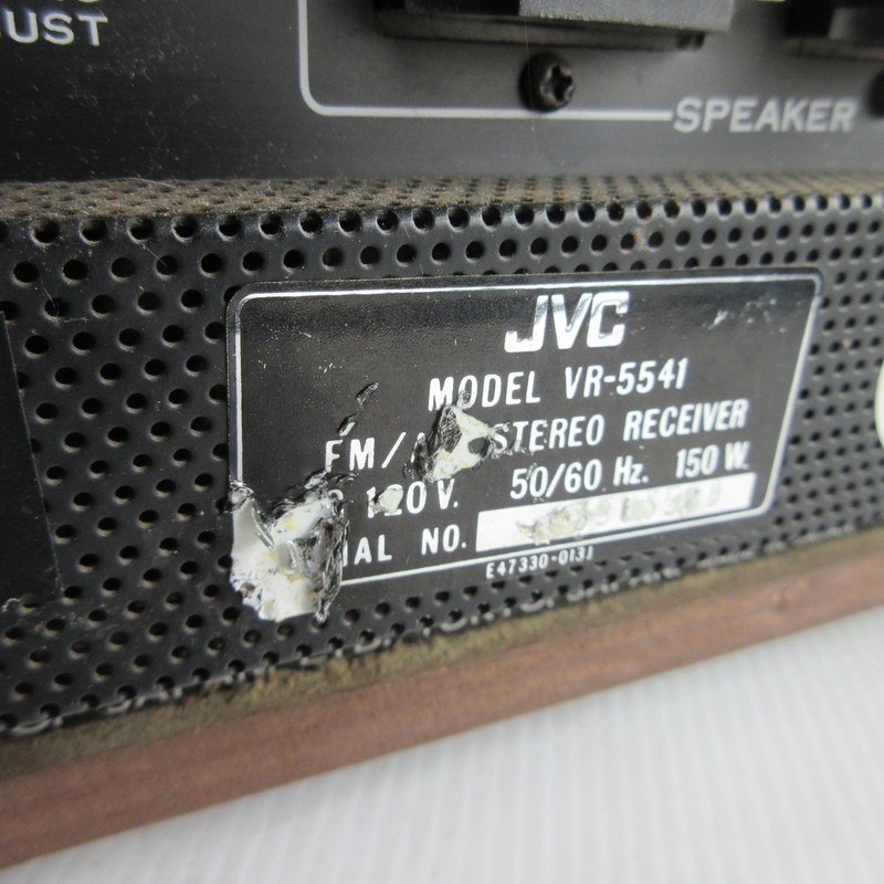 VTG JVC FM-AM Stereo Receiver VR-5541 Japan Powers up - UNTESTED as is gallery