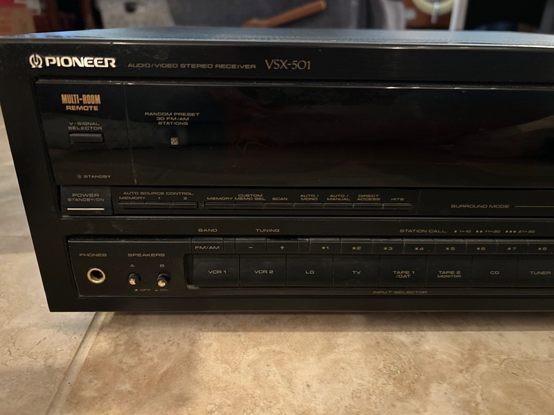 Pioneer Audio/Video stero receiver VSX-501 Dolby Surround Sound Vintage gallery