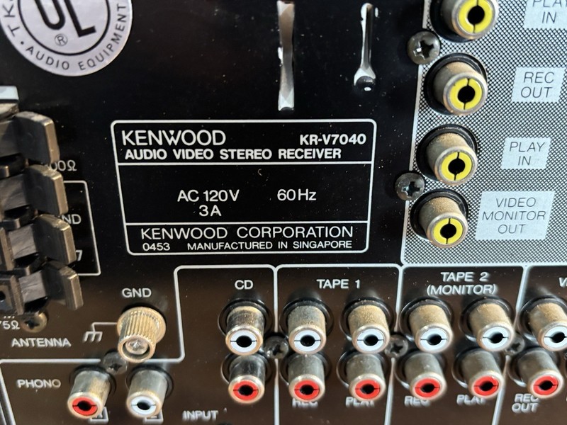 Vintage Kenwood KR-V7040 Stereo Receiver gallery