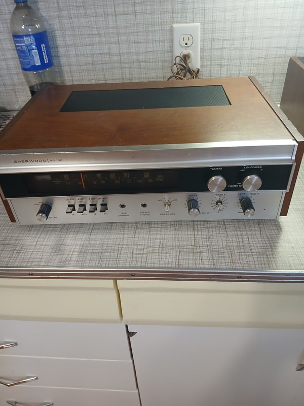 Sherwood S-7100 Vintage Stereo Receiver FM/AM Wood Case Classic Audio MPN S-7100