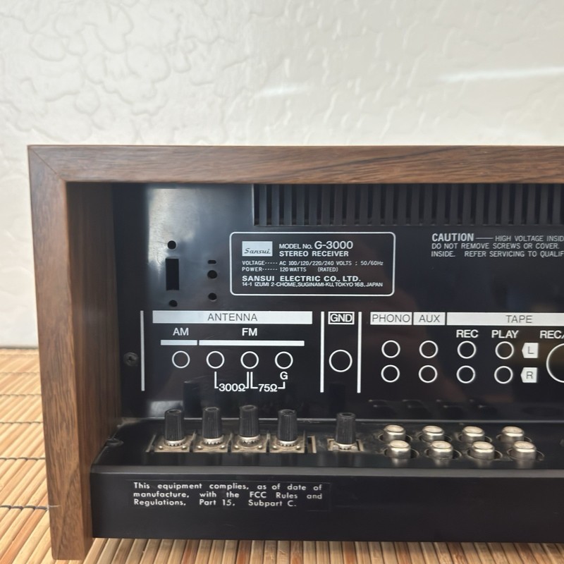 VINTAGE SANSUI G-3000 AM/FM STEREO RECEIVER - Japan - RARE gallery