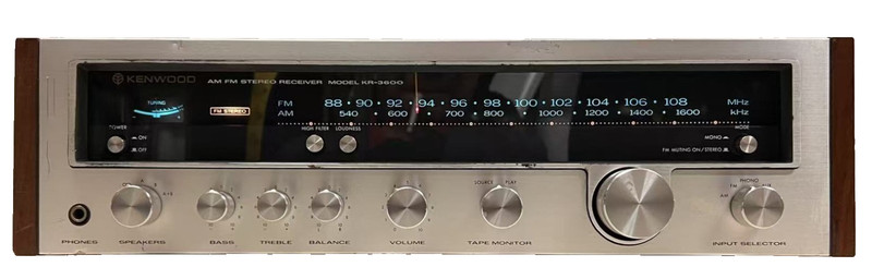 Vintage Kenwood KR-3600, 22W AM/FM Receiver, 1976, Fully Restored gallery