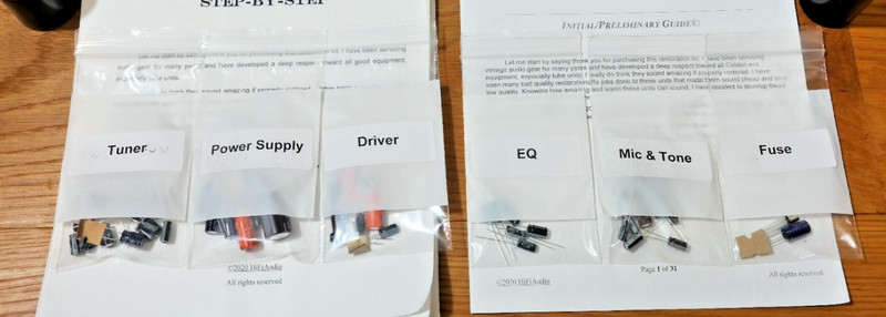 Sansui 771 rebuild restoration kit upgrade repair instructions filter capacitor