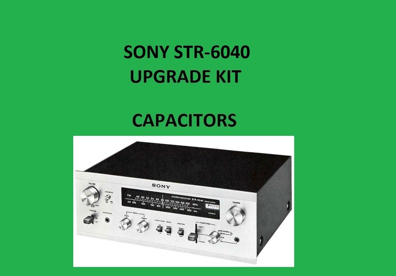 SONY STR-6040 Stereo Receiver Repair KIT - all capacitors