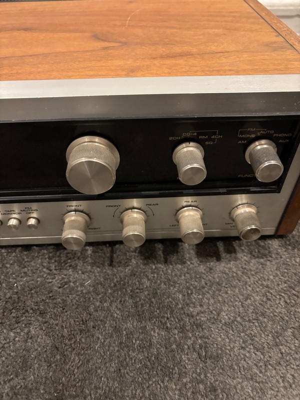 PIONEER QX-646 Vintage Wood Quad 4 Channel Receiver Tested See Video gallery