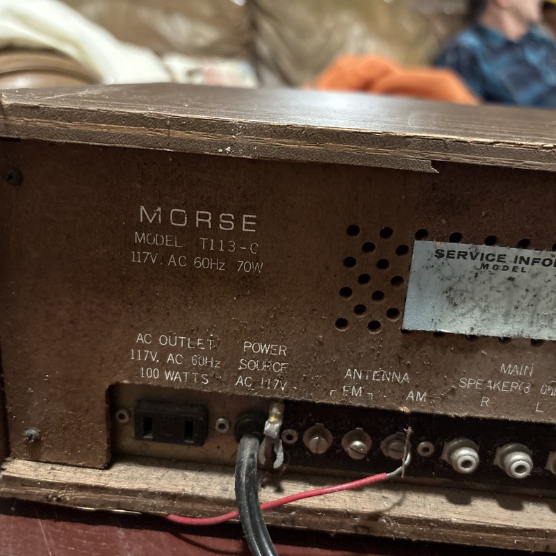MORSE T113-C Stereo 8-Track tape player AM, FM & phono 🔥Tested=Good🔥Vintage gallery