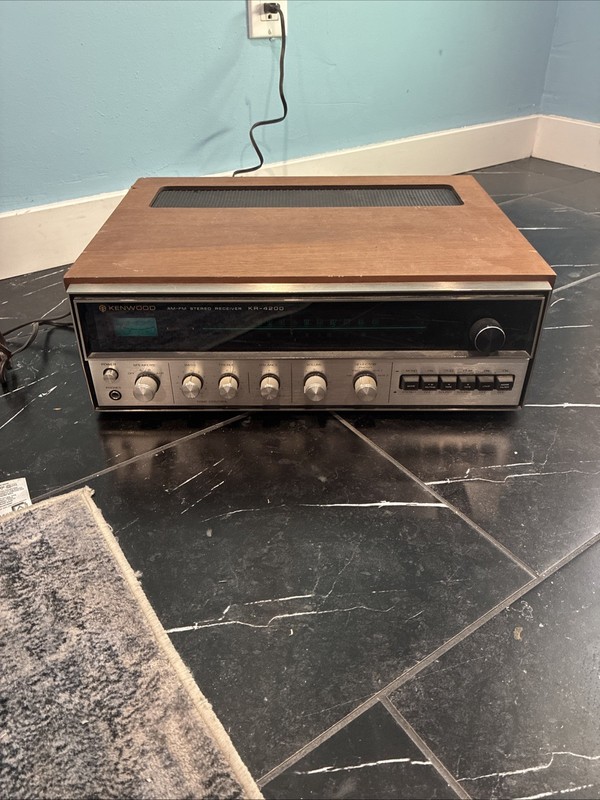 Vintage Kenwood KR-4200 19W AM/FM Radio Stereo Receiver – Tested & Works