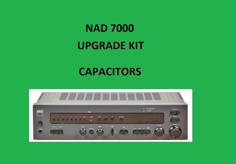 Stereo Receiver NAD 7000 Repair KIT – all capacitors