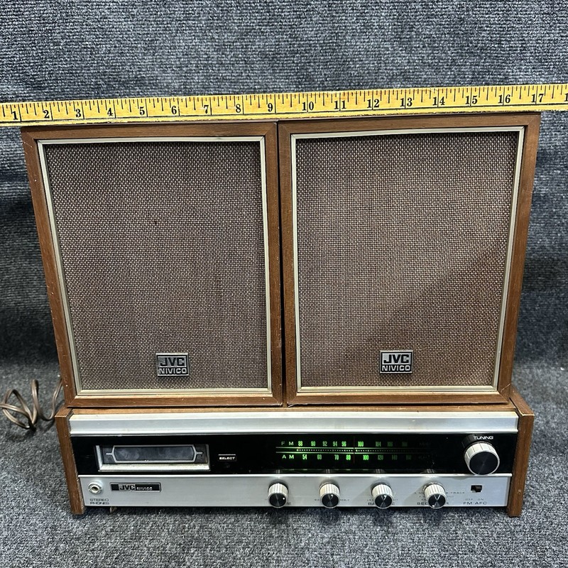Vintage Nivico STF-600E AM/FM Stereo Receiver w/ Speakers - 8 Track Not Playing gallery