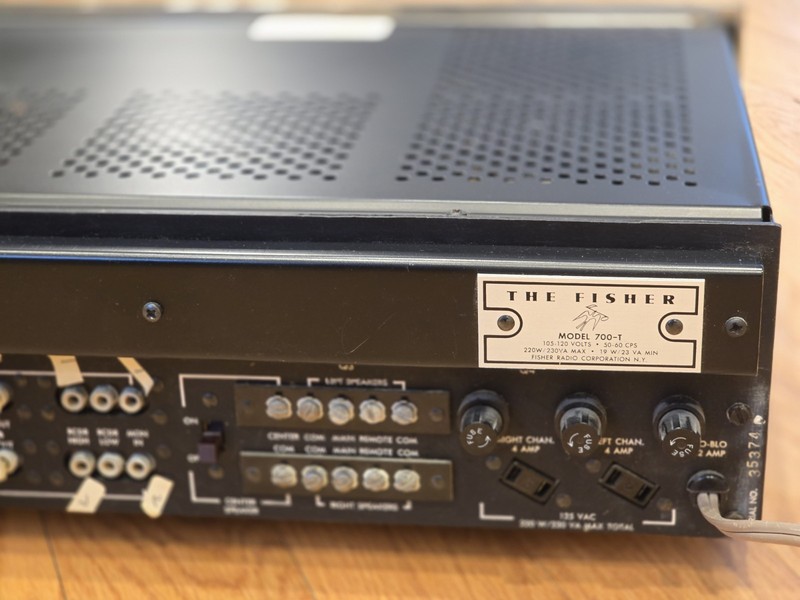 The FISHER 700 T AM FM STEREO RECEIVER AMPLIFIER 700-T | Vintage Audio READ gallery