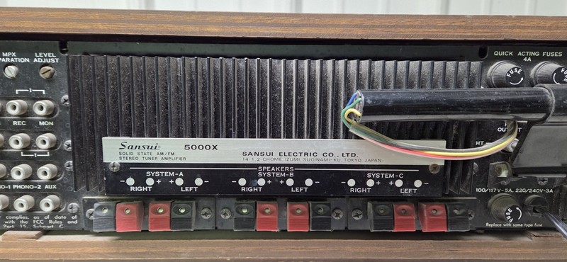 Sansui 5000X Solid State Receiver AM/FM Stereo Tuner W/ Original Schematic Diag gallery