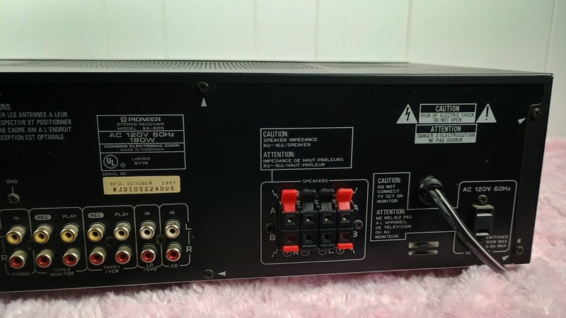 Pioneer Stereo Receiver Vintage SX-205 Tested Working gallery