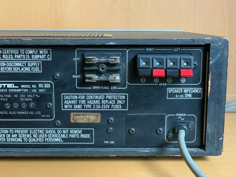 ROTEL RX-300 VINTAGE STEREO AM/FM RECEIVER~PHONO INTEGRATED AMPLIFIER gallery