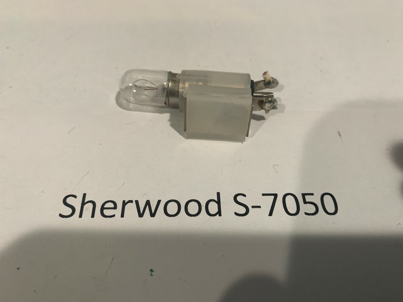 Sherwood S-7050 Vintage Stereo Receiver Parting Out Light and Socket
