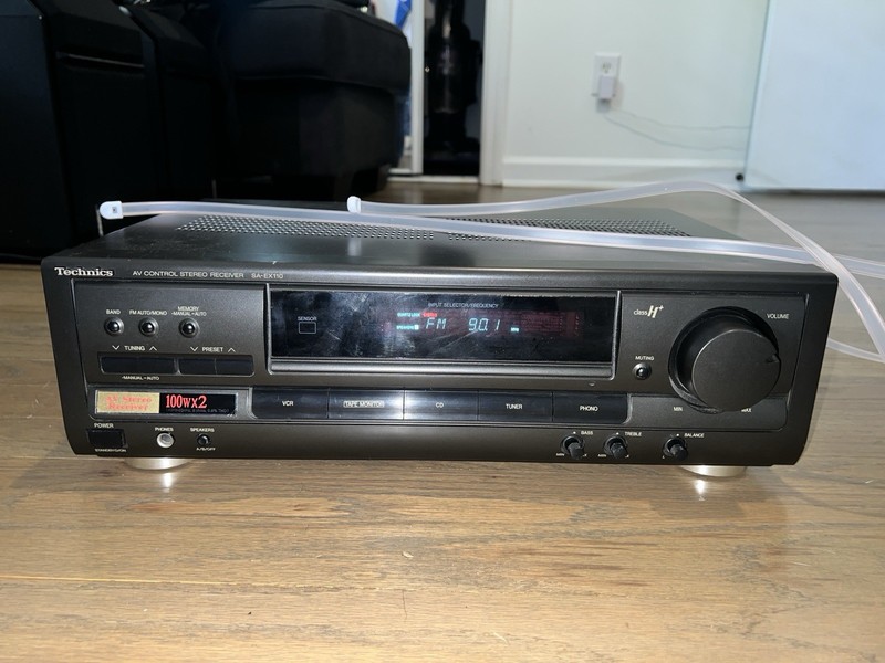 Technics SA-EX110 AV Control Stereo Receiver AM/FM Radio - Tested-