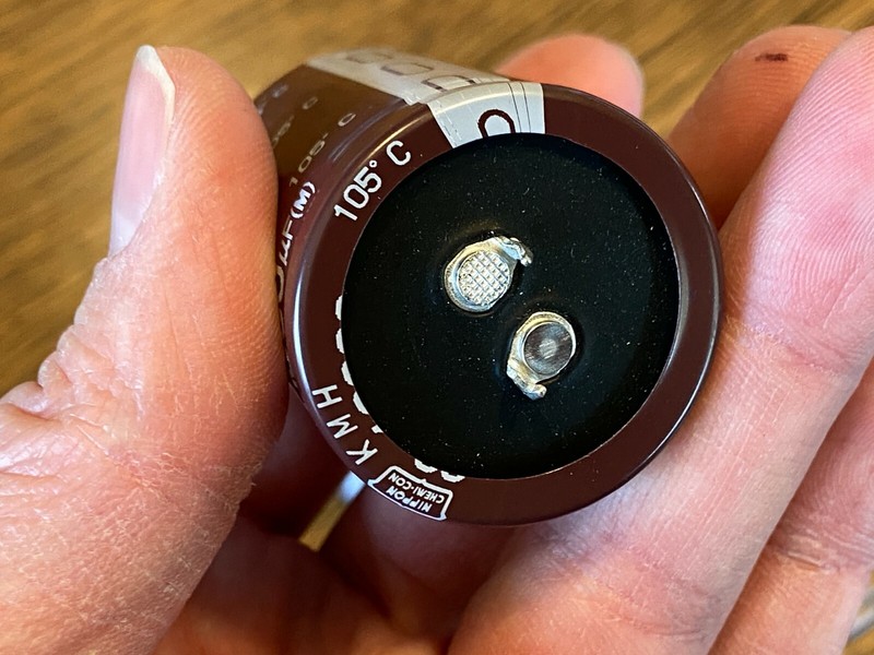 2 Replacement Main Filter Capacitors Sansui G-5700 Chemi-Con 10000 uf 63v 35mm gallery