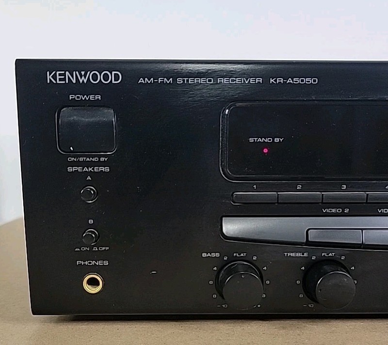 Kenwood AM/FM Receiver KR-A5050, Powers Up But UNTESTED, Remote Works gallery