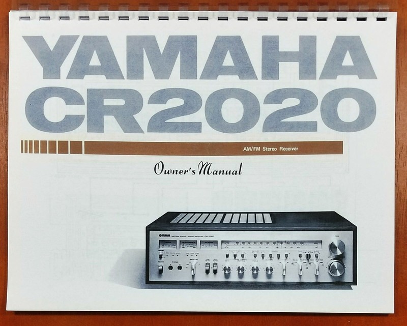 Yamaha CR-2020 Stereo Receiver Owners Manual