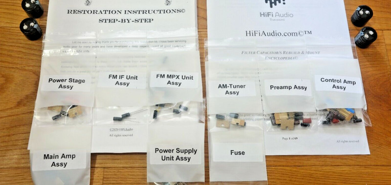 Allied 395 PARTIAL rebuild restoration recap service capacitor kit repair