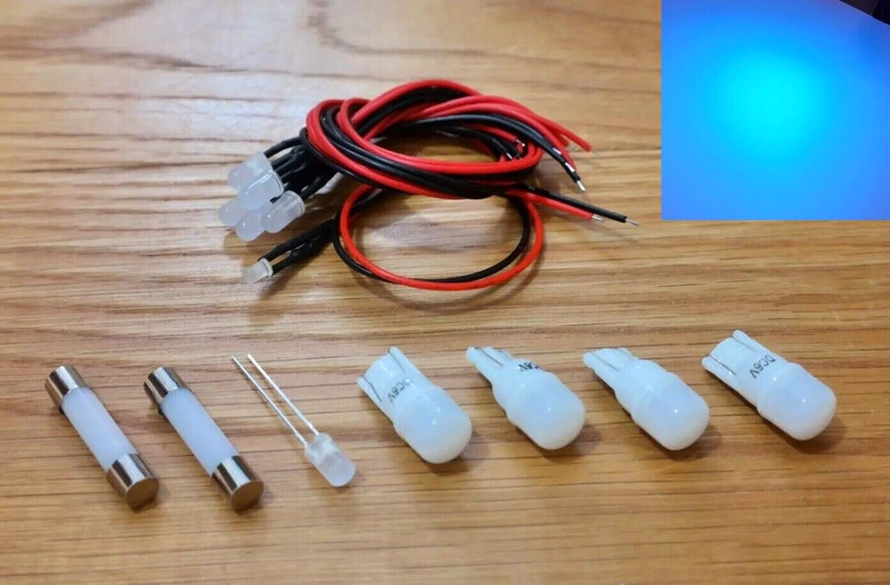 Pioneer SX-1280 replacement LED lamps upgrade kit bulbs lights BLUE