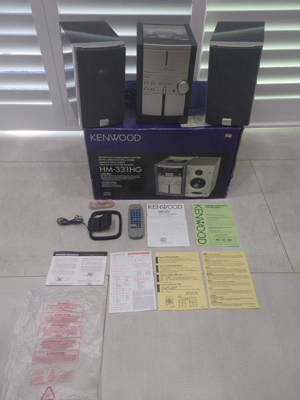 Kenwood HM-331HG Stereo With Box Works 1999 Vintage Audio Ships Free MSS