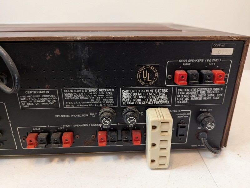 MCS Modular Component Systems 3233 Vintage Stereo Receiver AM/FM Tuner gallery