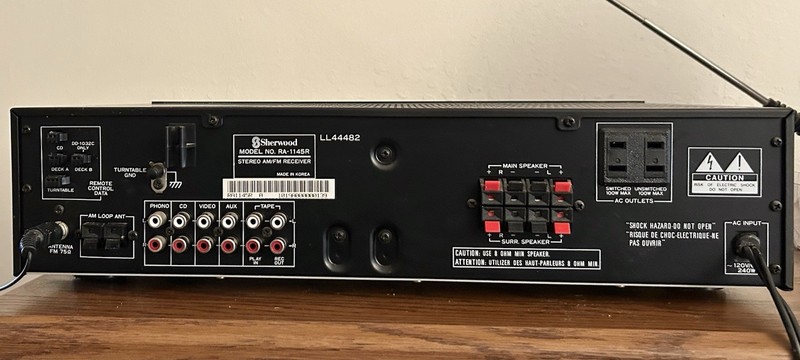 VTG Sherwood RA-1145R Stereo AM/FM Receiver As-Is