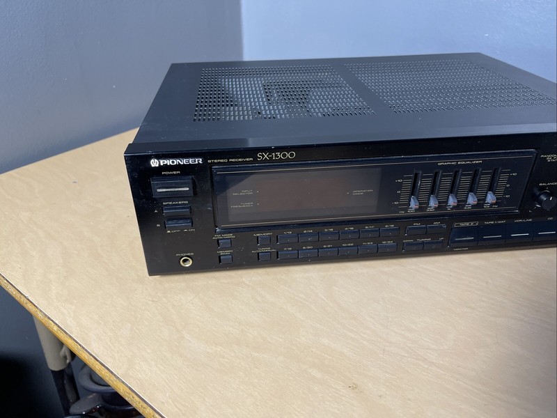 Vintage Pioneer SX-1300 Stereo Receiver 5 band Graphic Equalizer Phono Input gallery