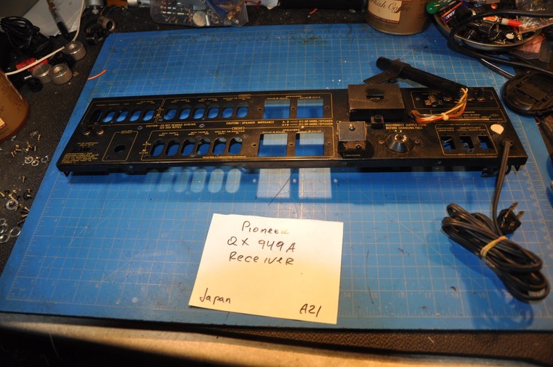 Pioneer QX-949A Receiver Replacement Parts Rear Back Panel Plate